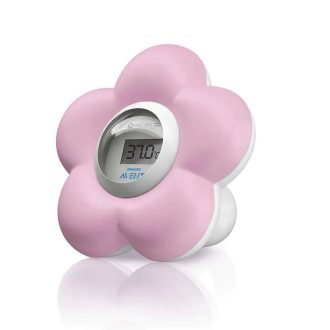 Digital Baby Bath and Room Thermometer - Pink