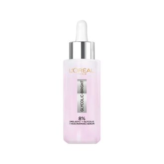 L’Oréal Paris Glycolic Bright Serum with 8% [Melasyl ™ + Glycolic Acid + Niacinamide] face serum for Dark Spots & Brightening 30ml