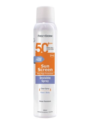 FREZYDERM SUN SCREEN  INVISIBLE SPRAY SPF50+ 200ml
